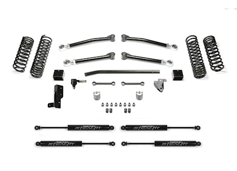Fabtech 2021 JEEP JL 4XE 4-DOOR 3IN TRAIL LIFT KIT W/STEALTH SHOCKS