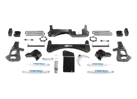 Fabtech 6IN RTS SYS W/PERF SHKS 01-10 GM C/K2500HD, C/K3500HD