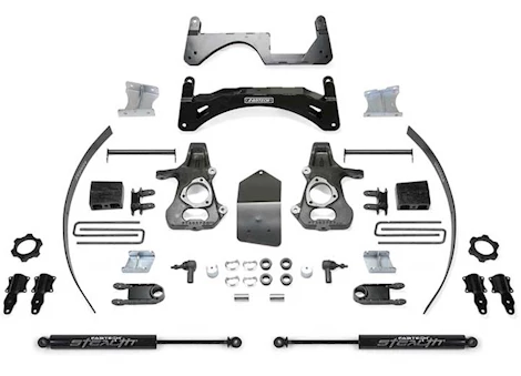 Fabtech 6IN BASIC SYS W/ STEALTH 14-18 GM K1500 P/U W/ OE ALM OR STMP STL UCA