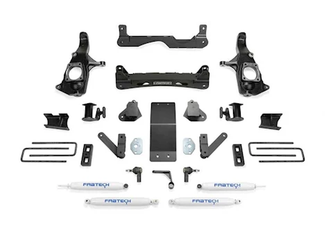 Fabtech 4IN BASIC SYS W/PERF SHKS 2011-19 GM 2500HD