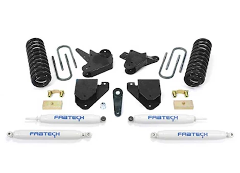 Fabtech 6IN BASIC SYS W/PERF SHKS 08-10 FORD F250 2WD V8 GAS