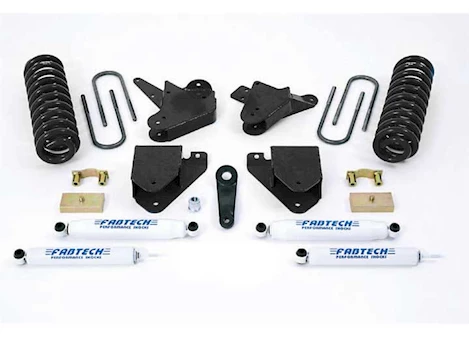 Fabtech 6IN BASIC SYS W/PERF SHKS 01-04 FORD F250/350 2WD &00-05 EXCUR 2WD W/GAS & 6.0L DSL