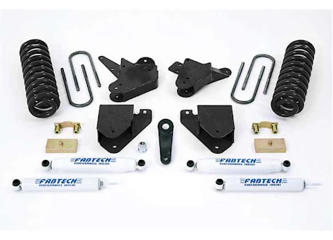 Fabtech 6IN BASIC SYS W/PERF SHKS 01-04 FORD F250/350 2WD &00-05 EXCURSION 2WD W/7.3L DIESEL