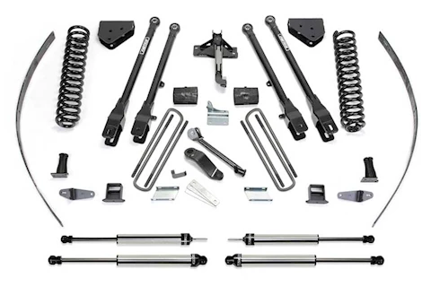 Fabtech 8IN 4LINK SYS W/COILS & DLSS SHKS 2008-16 FORD F250 4WD W/O FACTORY OVERLOAD