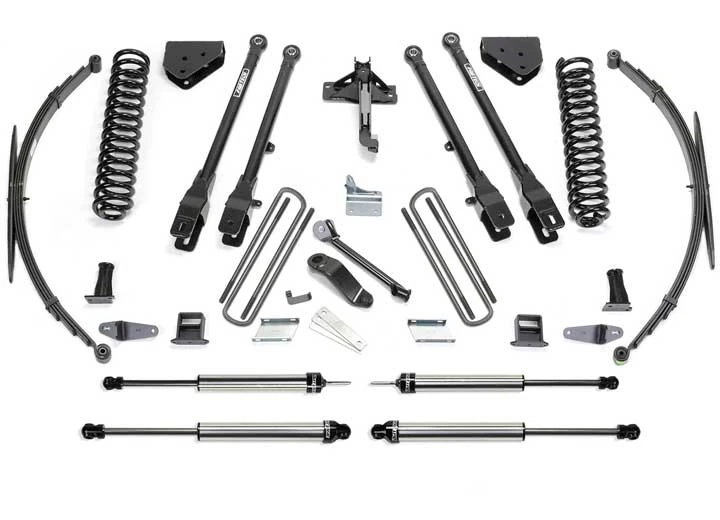 Fabtech 8in 4link sys w/coils & rr lf sprngs & dlss shks 2008-16 ford f250/350 4wd Main Image