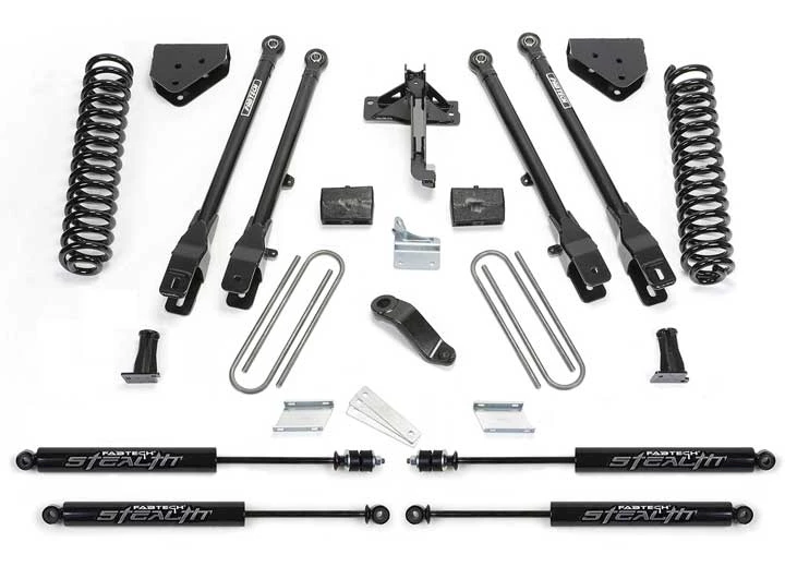 Fabtech 6in 4link sys w/coils & stealth 2008-16 ford f350/450 4wd 8 lug Main Image