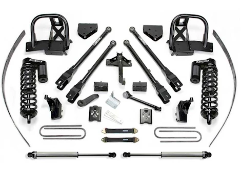 Fabtech 8IN 4LINK SYS W/DLSS 4.0 C/O& RR DLSS 2011-16 FORD F250 4WD W/FACTORY OVERLOAD