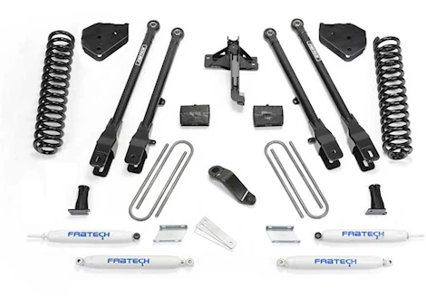 Fabtech 17-C FORD F250/F350 4WD DIESEL 4IN 4LINK SYS W/COILS & PERF SHKS