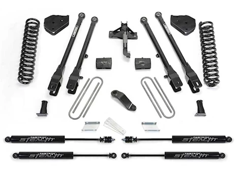 Fabtech 6IN 4LINK SYS W/COILS & STEALTH 17-20 FORD F250/F350 4WD GAS