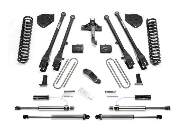 Fabtech 17-c ford f250/350 4wd diesel 6in 4link sys w/coils & 2.25 dl resi frt and dl rr shks Main Image