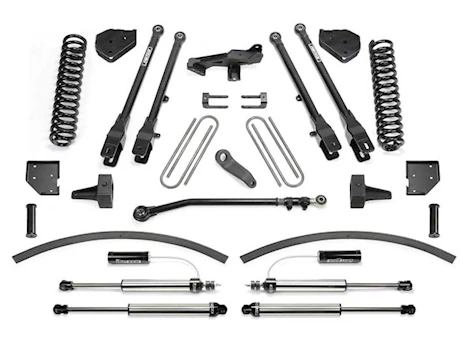 Fabtech 17-C FORD F250/F350 4WD DIESEL 8IN 4LINK SYS W/COILS & DL RESI SHKS