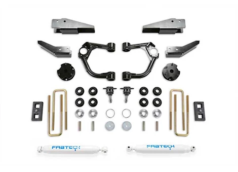 Fabtech 19-C FORD RANGER 4WD 3.5IN BALLJOINT UCA SYS W/REAR PERFORMANCE SHOCKS W/ INTRUSION BEAM KIT