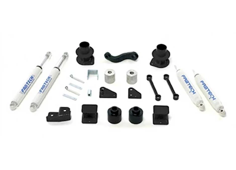 Fabtech 3IN BASIC SYS W/PERF SHKS 2007-18 JEEP JK 4WD