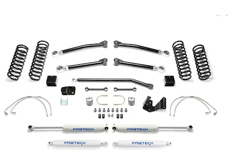 Fabtech 3IN TRAIL II W/ PERF SHOCKS 2007-18 JEEP JK 4-DOOR