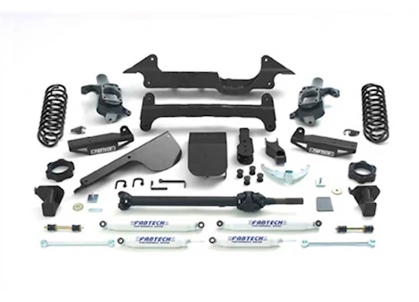 Fabtech 6IN PERF SYS W/PERF SHKS 03-08 HUMMER H2 SUV/SUT 4WD W/RR COIL SPRINGS