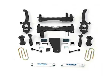 Fabtech 18-C NISSAN TITAN 4WD 6IN BASIC SYS W/PERF SHKS