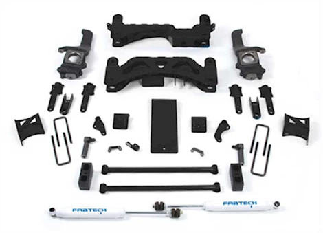 Fabtech 6IN BASIC SYS W/C/O SPACERS & PERF RR SHKS 07-15 TOYOTA TUNDRA 2/4WD