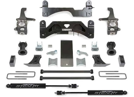 Fabtech 6IN BASIC SYS W/C/O SPACERS & STEALTH RR 07-15 TOYOTA TUNDRA 2/4WD