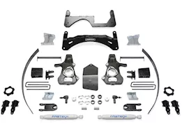 Fabtech 6in basic sys w/ perf shks 14-18 gm k1500 p/u w/ oe alm or stmp stl uca
