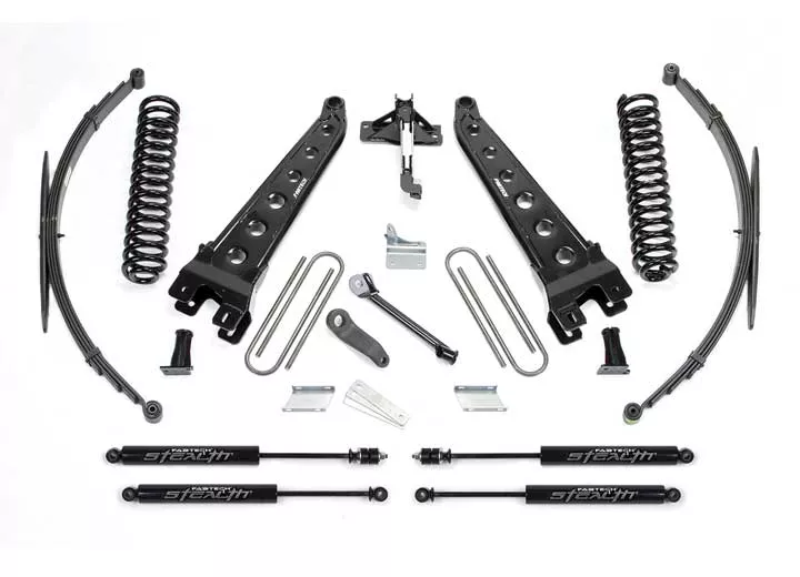 Fabtech 8in rad arm sys w/coils & rr lf sprngs & stealth 2008-16 ford f250/350 4wd