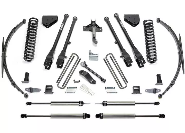 Fabtech 8in 4link sys w/coils & rr lf sprngs & dlss shks 2008-16 ford f250/350 4wd