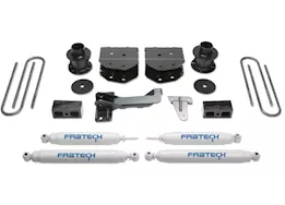 Fabtech 4in budget sys w/perf shks 2008-16 ford f250/350/450 4wd 8 lug