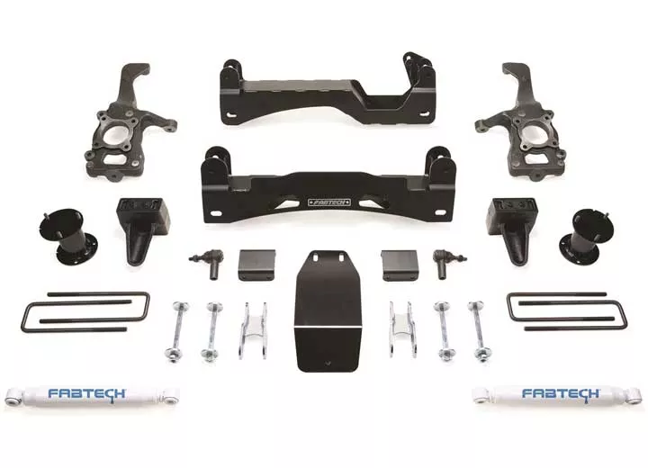 Fabtech 6in basic sys w/perf shks 2015-20 ford f150 4wd