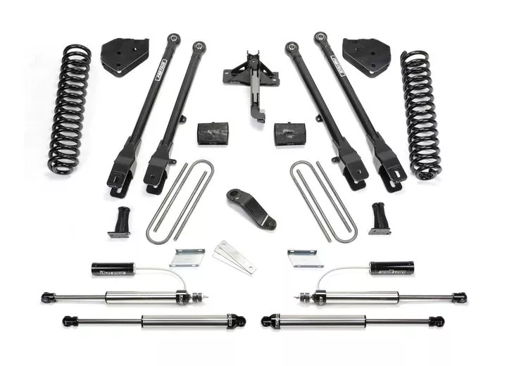 Fabtech 17-c ford f250/350 4wd diesel 6in 4link sys w/coils & 2.25 dl resi frt and dl rr shks