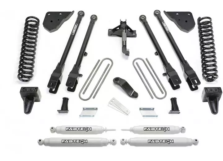 Fabtech 23-c ford f250/f350 4wd diesel 4link sys w/coils & perf shks