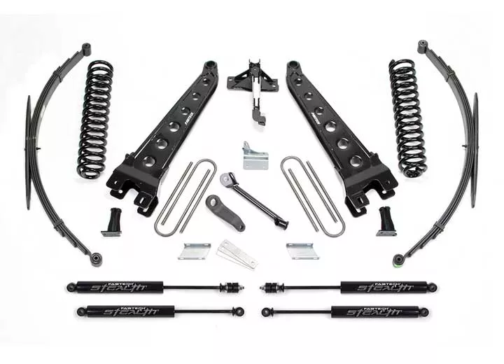 Fabtech 8in rad arm sys w/coils & rr lf sprngs & stealth 2008-16 ford f250/350 4wd