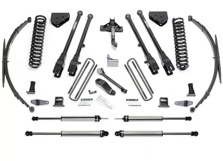 Fabtech 8in 4link sys w/coils & rr lf sprngs & dlss shks 2008-16 ford f250/350 4wd