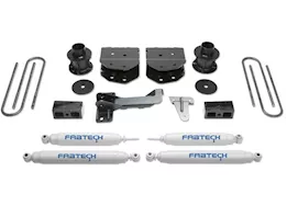 Fabtech 4in budget sys w/perf shks 2008-16 ford f250/350/450 4wd 8 lug