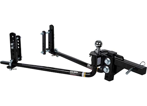 Fastway e2 Round Bar Weight Distribution Hitch with Built-In Sway Control - 10,000 lb. Weight Rating