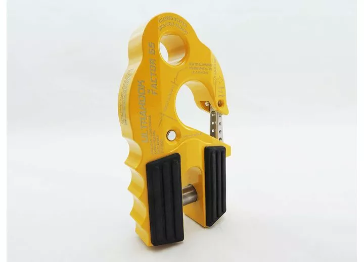 Factor 55 Ultrahook winch hook with shackle mount yellow