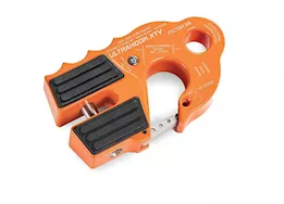 Factor 55 Ultrahook xtv winch hook with shackle mount orange