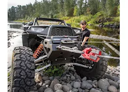 Factor 55 Ultrahook xtv winch hook with shackle mount orange