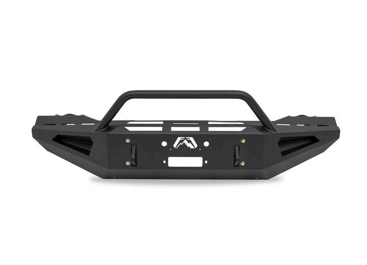 Fab Fours Red Steel Front Bumper w/ Pre-Runner Guard Main Image