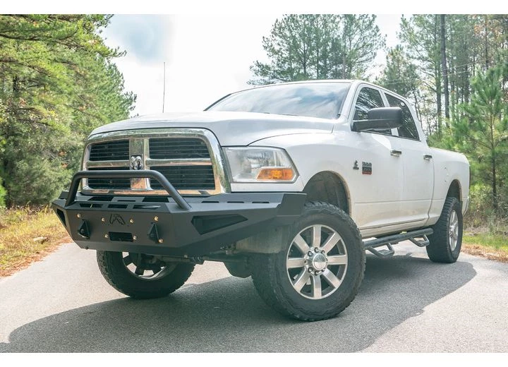 Fab Fours Red Steel Front Bumper w/ Pre-Runner Guard Main Image