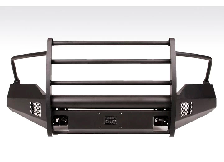 Fab Fours Black Steel Elite Front Bumper w/ Full Guard