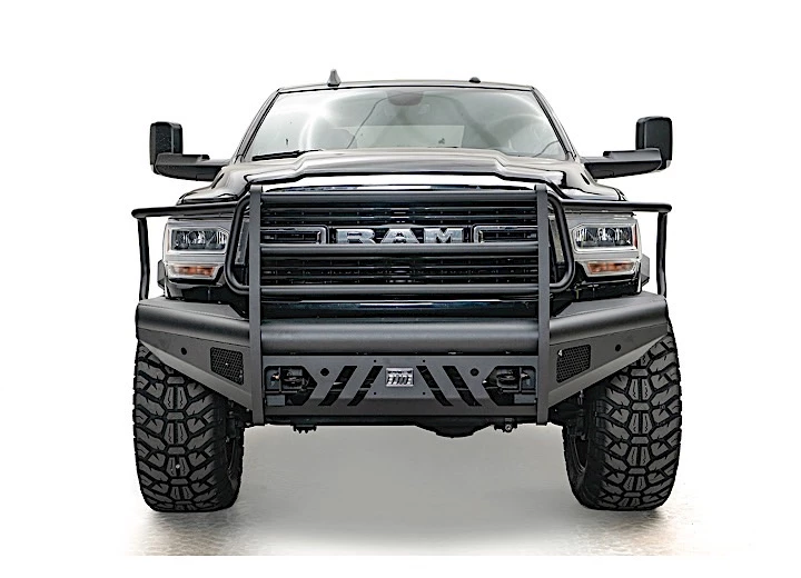 Fab Fours Inc. 19-c ram 2500/3500 new body style black steel elite front bumper w/ full guard Main Image