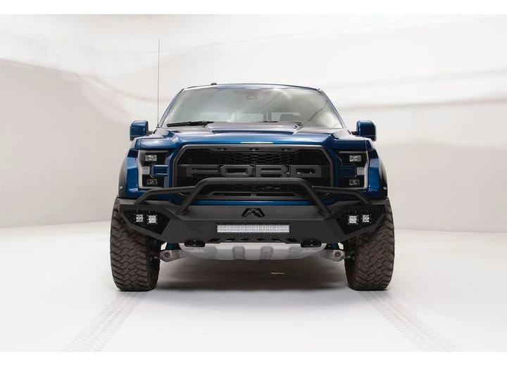 Fab Fours Inc. 17-C RAPTOR VENGEANCE FRONT BUMPER W/ PRE-RUNNER GUARD MATTE BLACK