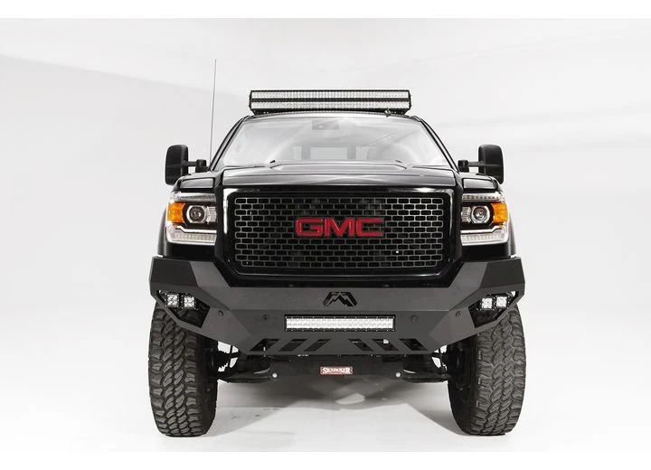 Fab Fours Inc. 15-c sierra 2500/3500hd vengeance front sensor bumper w/ no guard matte black Main Image