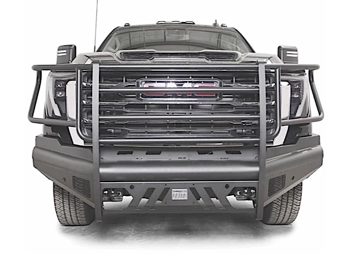 Fab Fours Inc. 24-C SIERRA 2500/3500HD STEEL ELITE SENSOR FRONT BUMPER W/ FULL GUARD MATTE BLACK