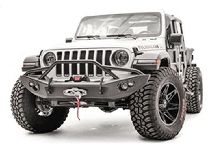 Fab Fours Inc. 18-C WRANGLER WINCH READY;D-RING MOUNTS &TOW HOOKS; 90MM FOG AND 60MM TURN INDIC