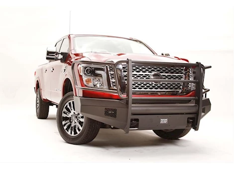 Fab Fours Black Steel Elite Front Bumper w/ Full Guard