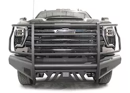 Fab Fours Inc. 24-c silverado 2500/3500 hd black steel elite front bumper w/ full guard