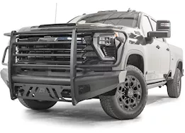 Fab Fours Inc. 24-c silverado 2500/3500 hd black steel elite front bumper w/ full guard