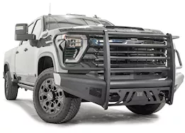 Fab Fours Inc. 24-c silverado 2500/3500 hd black steel elite front bumper w/ full guard