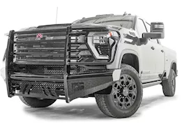 Fab Fours Inc. 24-c silverado 2500/3500 hd black steel front bumper w/ full guard