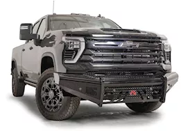 Fab Fours Inc. 24-c silverado 2500/3500 hd black steel front bumper w/ no guard